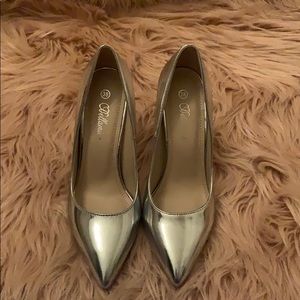 Silver heels